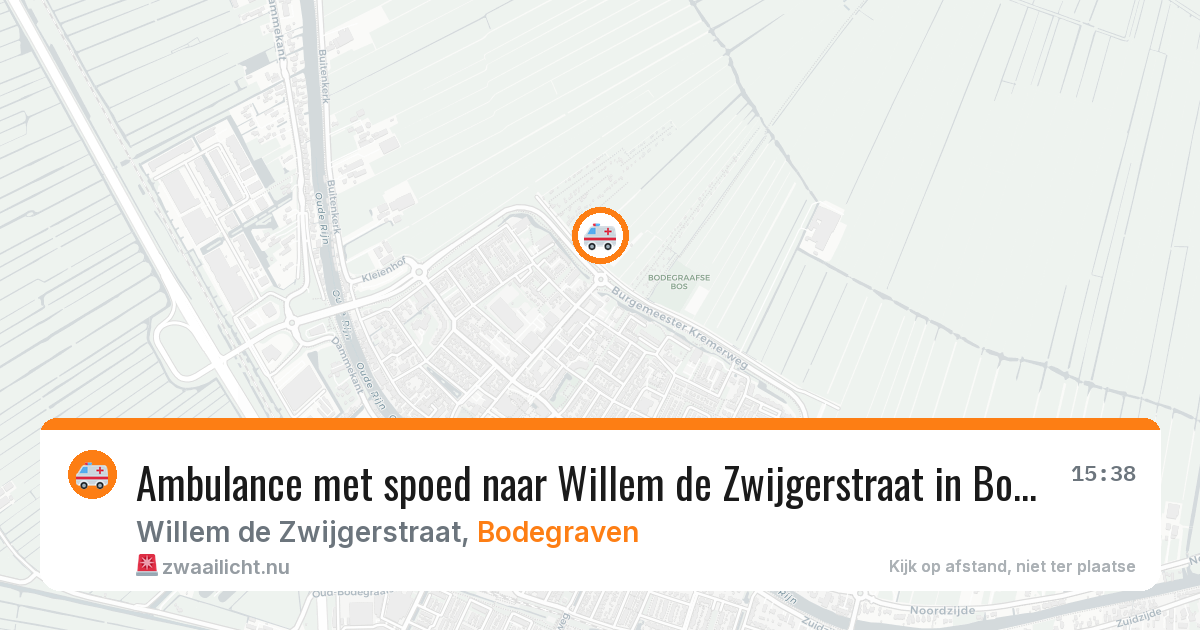 Ambulance met spoed naar Willem de Zwijgerstraat in Bodegraven — 21 jan 2026