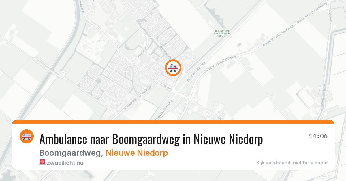 Ambulance naar Boomgaardweg in Nieuwe Niedorp — 24 mei 2026