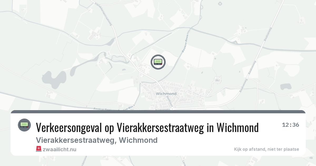 Verkeersongeval op Vierakkersestraatweg in Wichmond — 19 mrt 2026