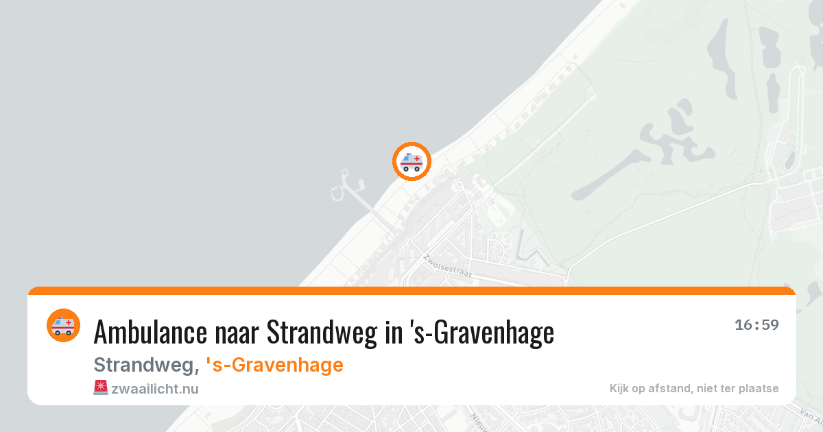 Ambulance naar Strandweg in 's-Gravenhage — 11 jul 2026