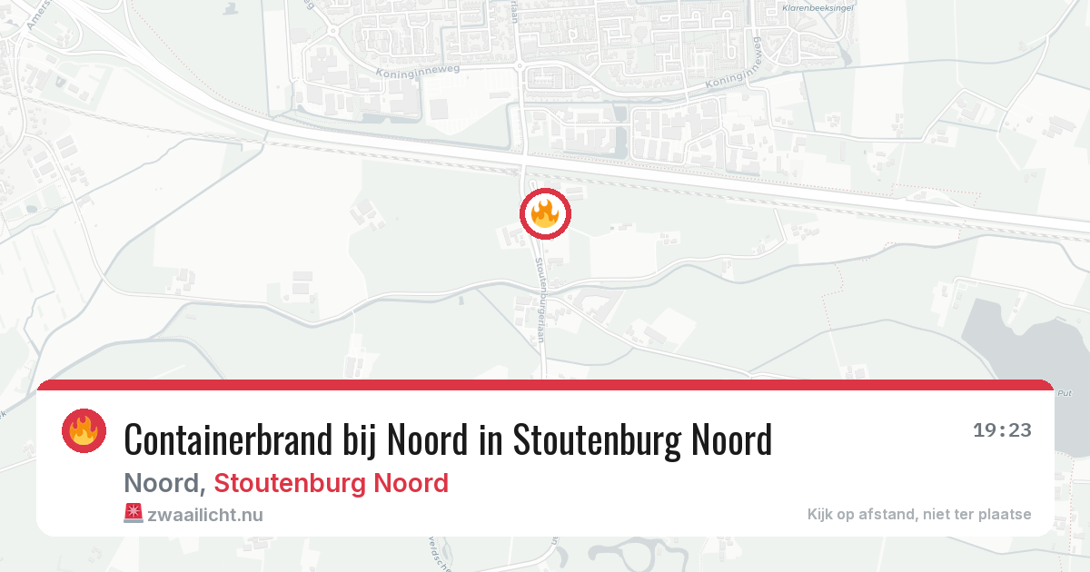 Containerbrand bij Noord in Stoutenburg Noord — 22 jun 2026