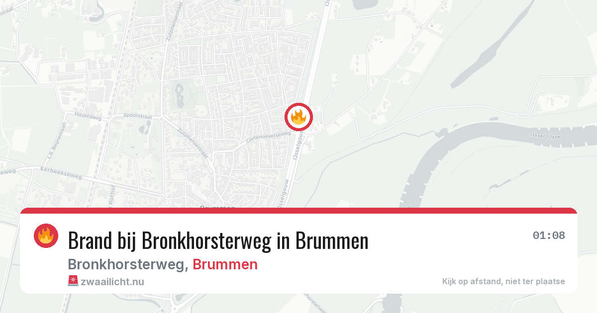 Brand bij Bronkhorsterweg in Brummen — 10 jul 2026