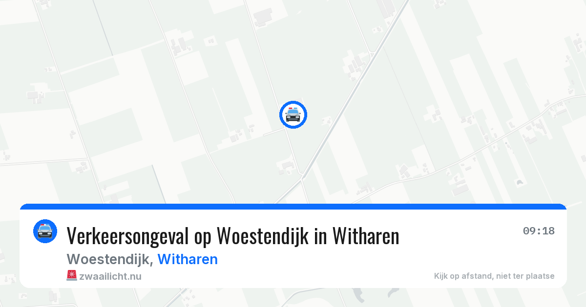 Verkeersongeval op Woestendijk in Witharen — 27 jun 2026