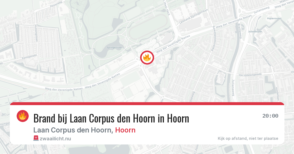 Brand bij Laan Corpus den Hoorn in Hoorn — 21 mei 2026