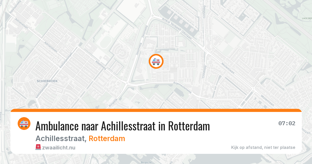 Ambulance naar Achillesstraat in Rotterdam — 16 jul 2026