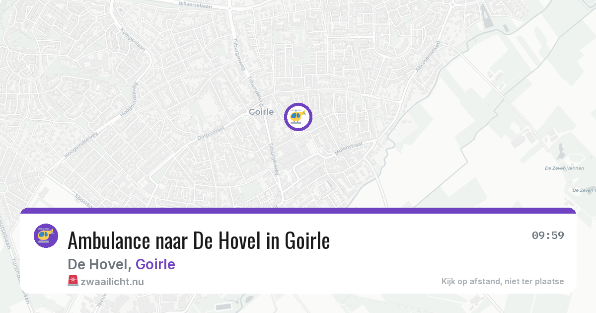 Ambulance naar De Hovel in Goirle — 11 jul 2026
