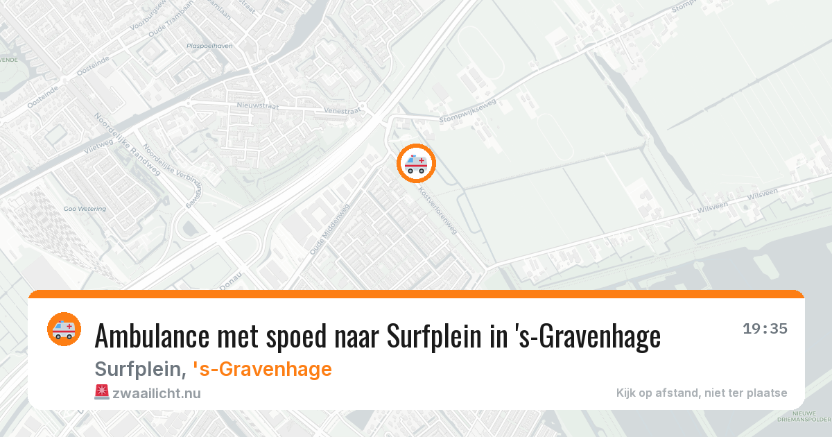 Ambulance met spoed naar Surfplein in 's-Gravenhage — 9 feb 2026