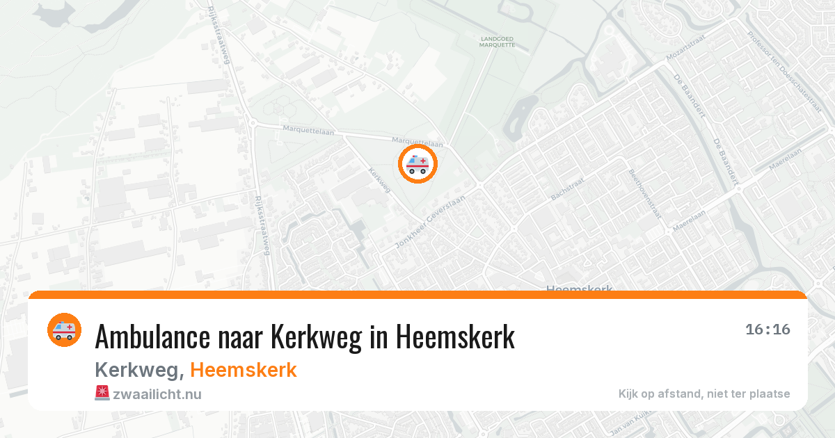 Ambulance naar Kerkweg in Heemskerk — 21 jul 2026