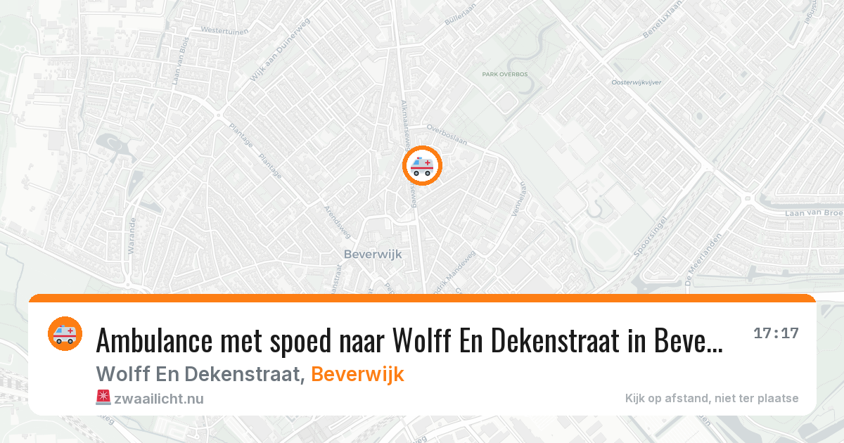 Ambulance met spoed naar Wolff En Dekenstraat in Beverwijk — 21 apr 2026
