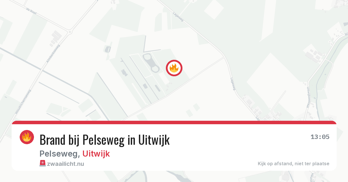 Brand bij Pelseweg in Uitwijk — 27 mei 2026