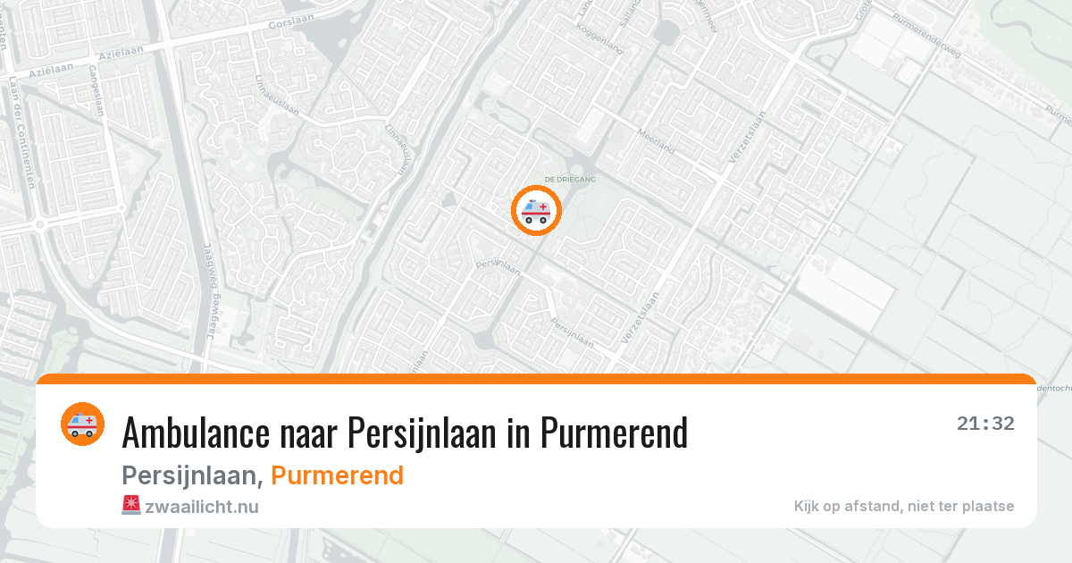 Ambulance naar Persijnlaan in Purmerend — 19 mrt 2026
