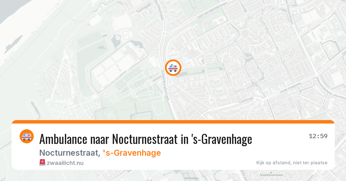 Ambulance naar Nocturnestraat in 's-Gravenhage — 21 mei 2026