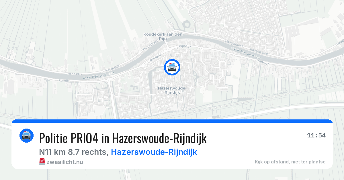 Politie PRIO4 in Hazerswoude-Rijndijk — 18 mrt 2026 | 🚨 Zwaailicht.nu