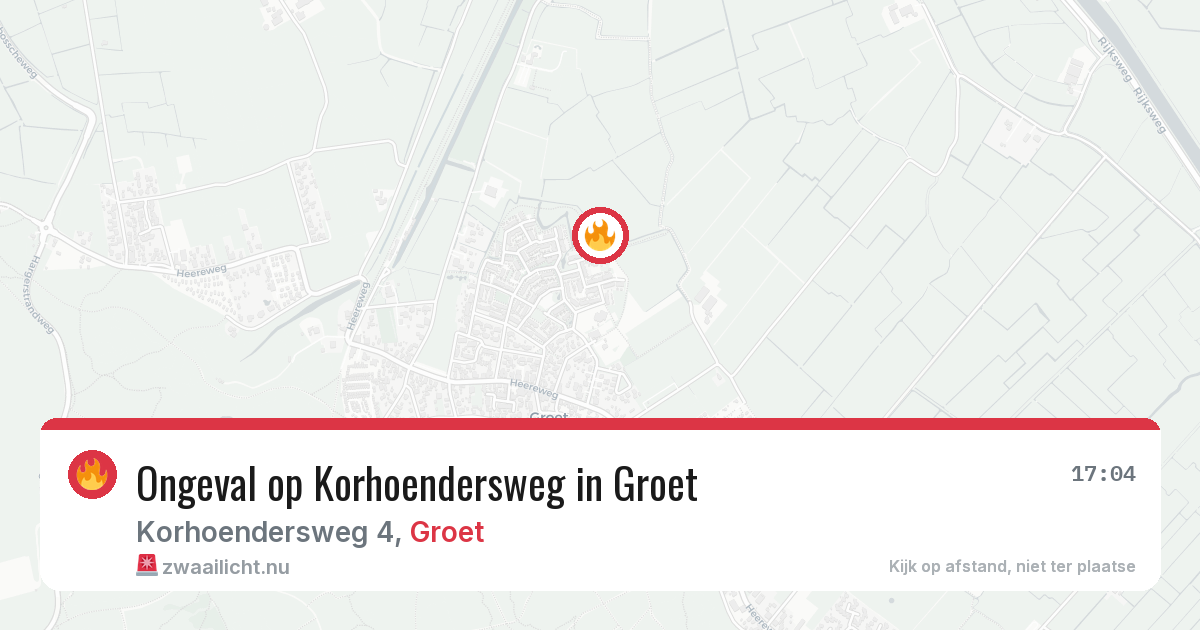 Ongeval op Korhoendersweg in Groet — 13 feb 2026
