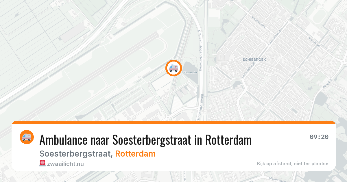Ambulance naar Soesterbergstraat in Rotterdam — 16 jul 2026