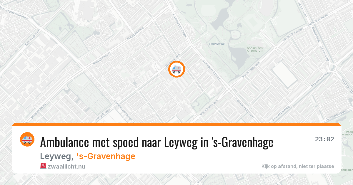 Ambulance met spoed naar Leyweg in 's-Gravenhage — 13 jul 2026