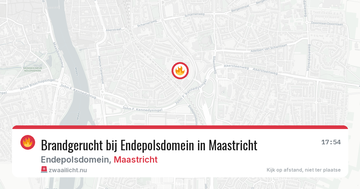 Brandgerucht bij Endepolsdomein in Maastricht — 7 mei 2026