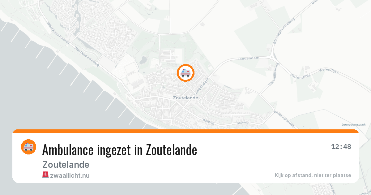 Ambulance ingezet in Zoutelande — 13 mei 2026