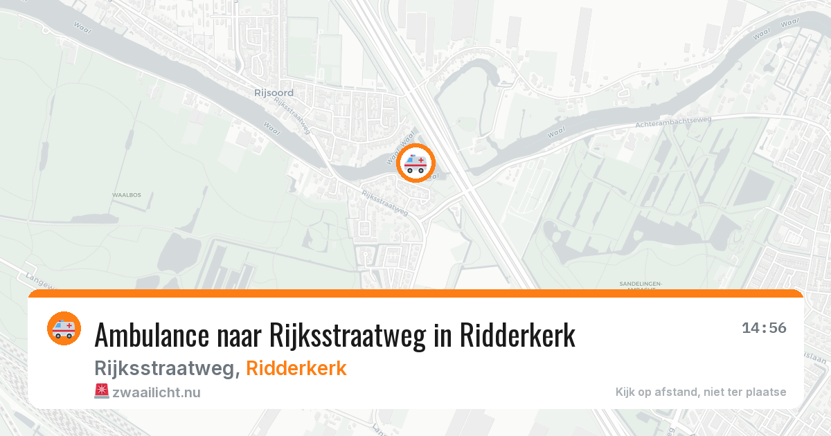 Ambulance naar Rijksstraatweg in Ridderkerk — 17 jul 2026