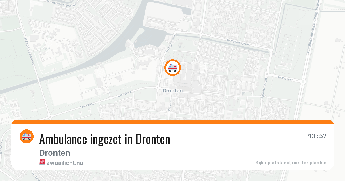 Ambulance ingezet in Dronten — 11 jul 2026