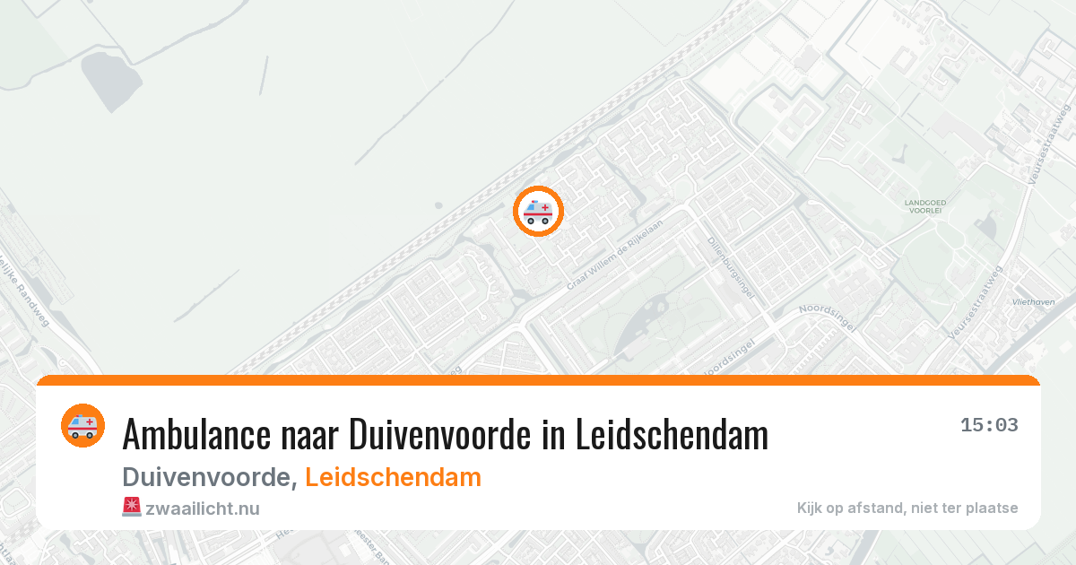 Ambulance naar Duivenvoorde in Leidschendam — 26 mei 2026