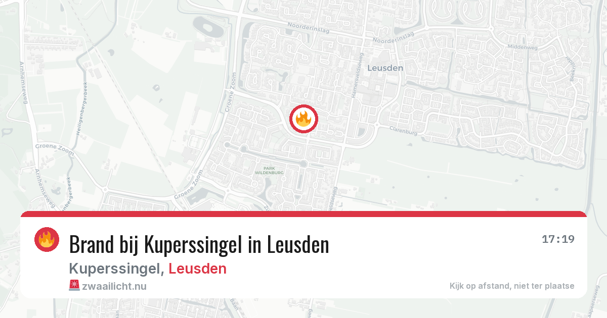 Brand bij Kuperssingel in Leusden — 20 apr 2026