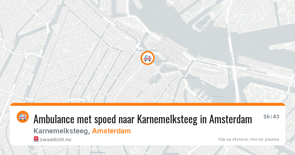Ambulance met spoed naar Karnemelksteeg in Amsterdam — 31 mei 2026