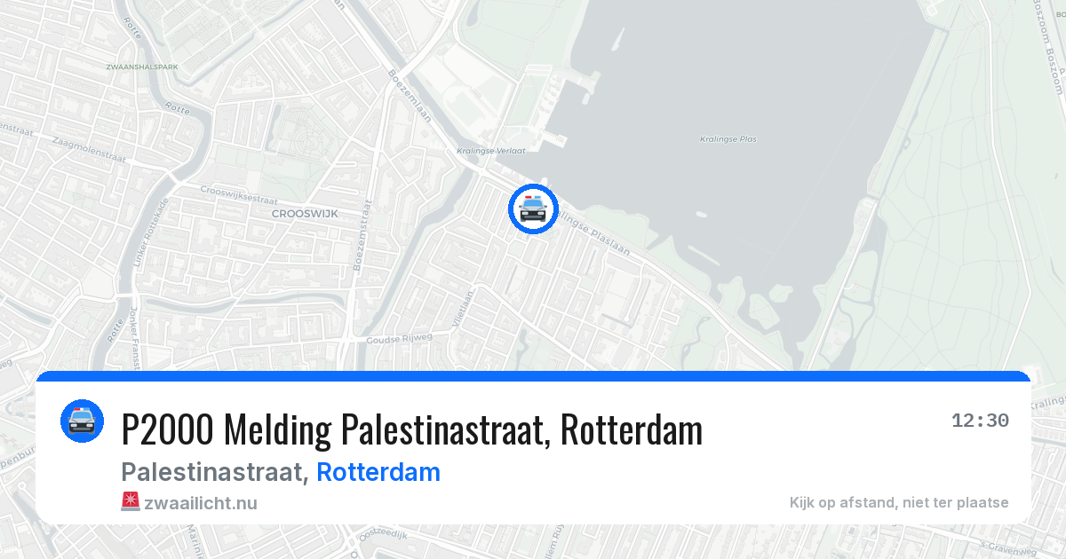P2000 Melding Palestinastraat, Rotterdam — 2 jun 2026