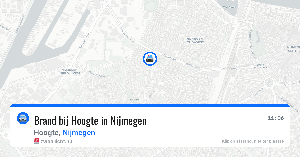 Brand bij Hoogte in Nijmegen — 3 jul 2026