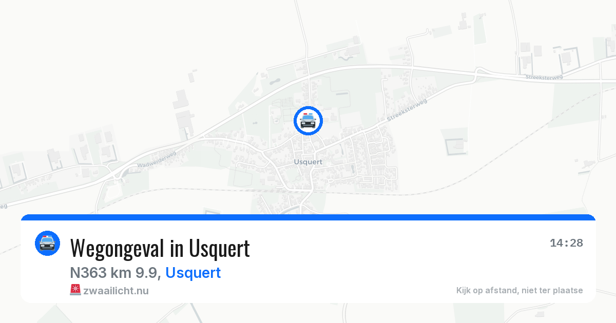Wegongeval in Usquert — 18 jul 2026
