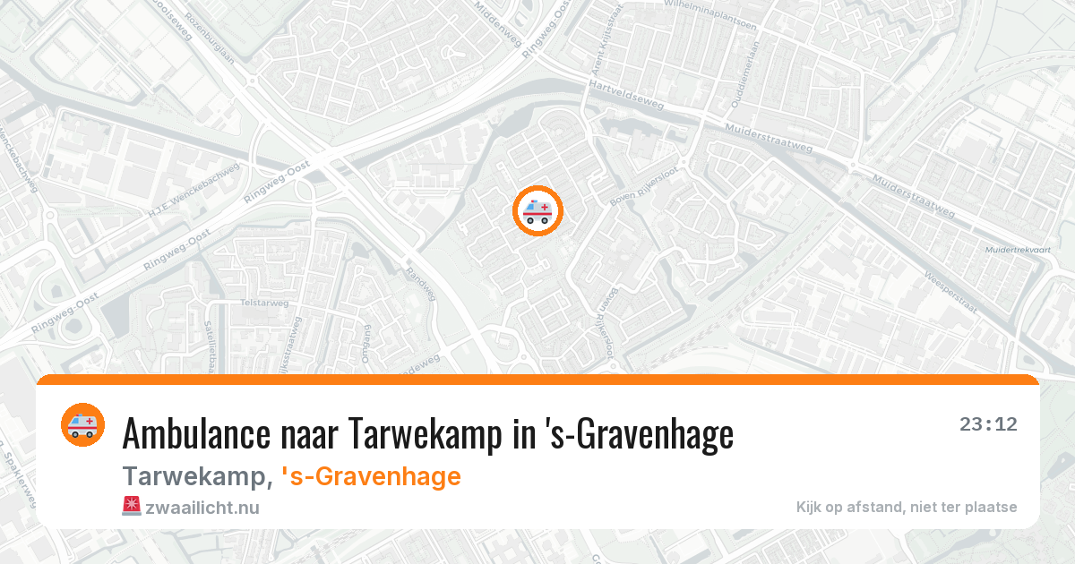 Ambulance naar Tarwekamp in 's-Gravenhage — 7 mrt 2026