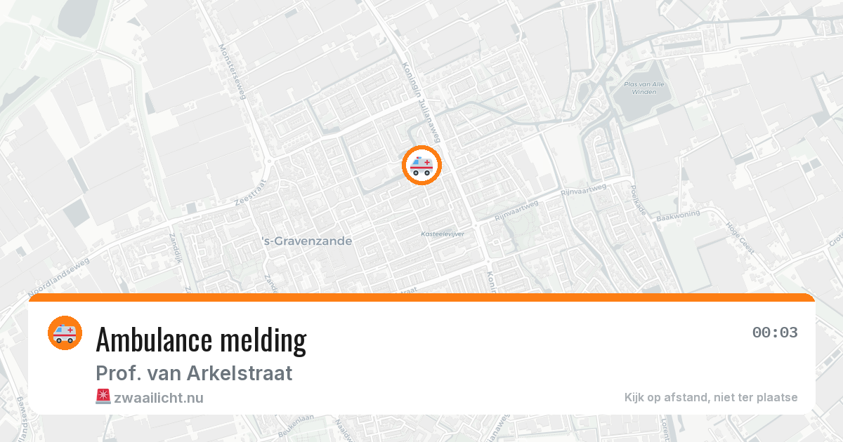 Ambulance melding — 15 mrt 2026