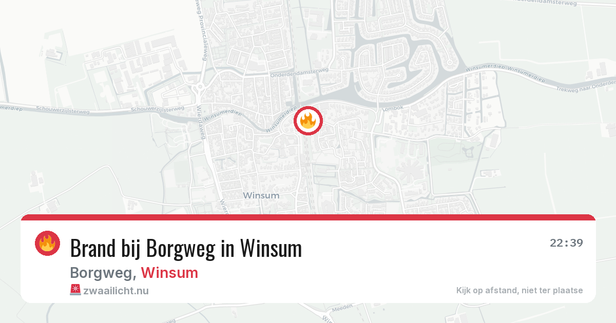 Brand bij Borgweg in Winsum — 30 mei 2026