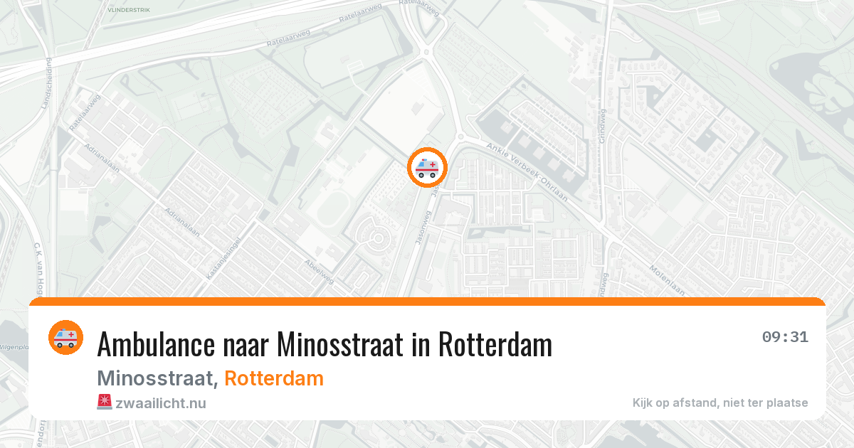 Ambulance naar Minosstraat in Rotterdam — 26 jul 2026