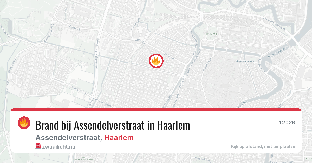 Brand bij Assendelverstraat in Haarlem — 4 jun 2026