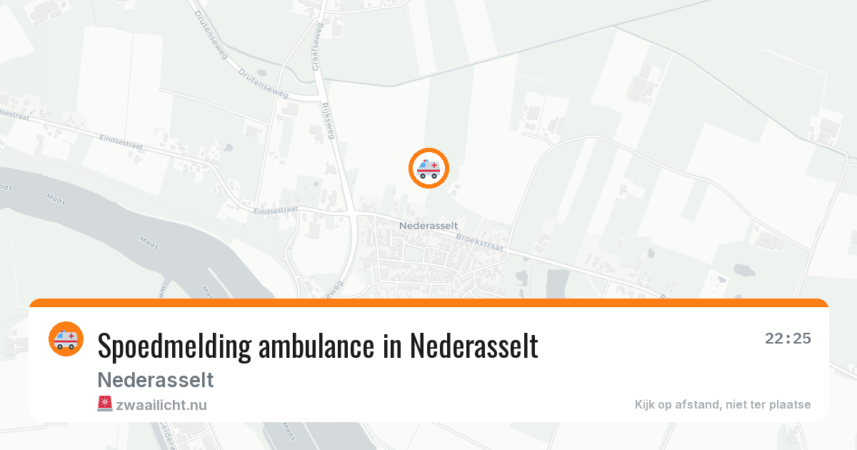 Spoedmelding ambulance in Nederasselt — 16 jan 2026