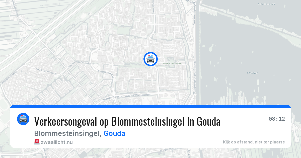 Verkeersongeval op Blommesteinsingel in Gouda — 13 mei 2026