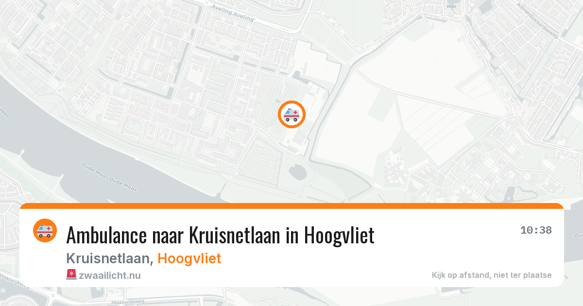 Ambulance naar Kruisnetlaan in Hoogvliet — 17 jul 2026