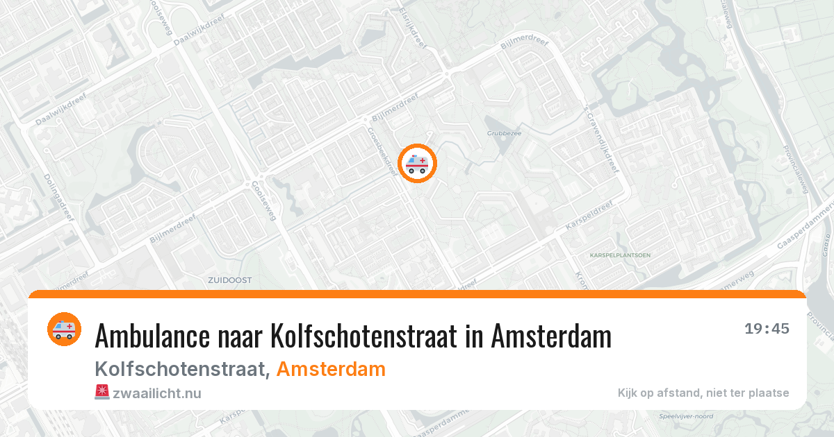 Ambulance naar Kolfschotenstraat in Amsterdam — 23 jul 2026