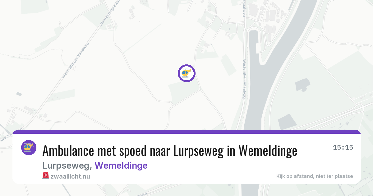 Ambulance met spoed naar Lurpseweg in Wemeldinge — 27 mei 2026