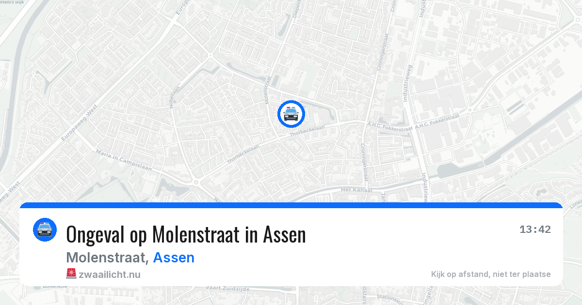 Ongeval op Molenstraat in Assen — 28 apr 2026