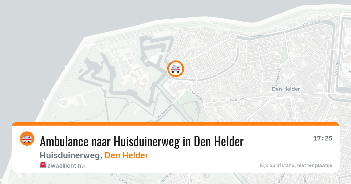 Ambulance naar Huisduinerweg in Den Helder — 5 jun 2026