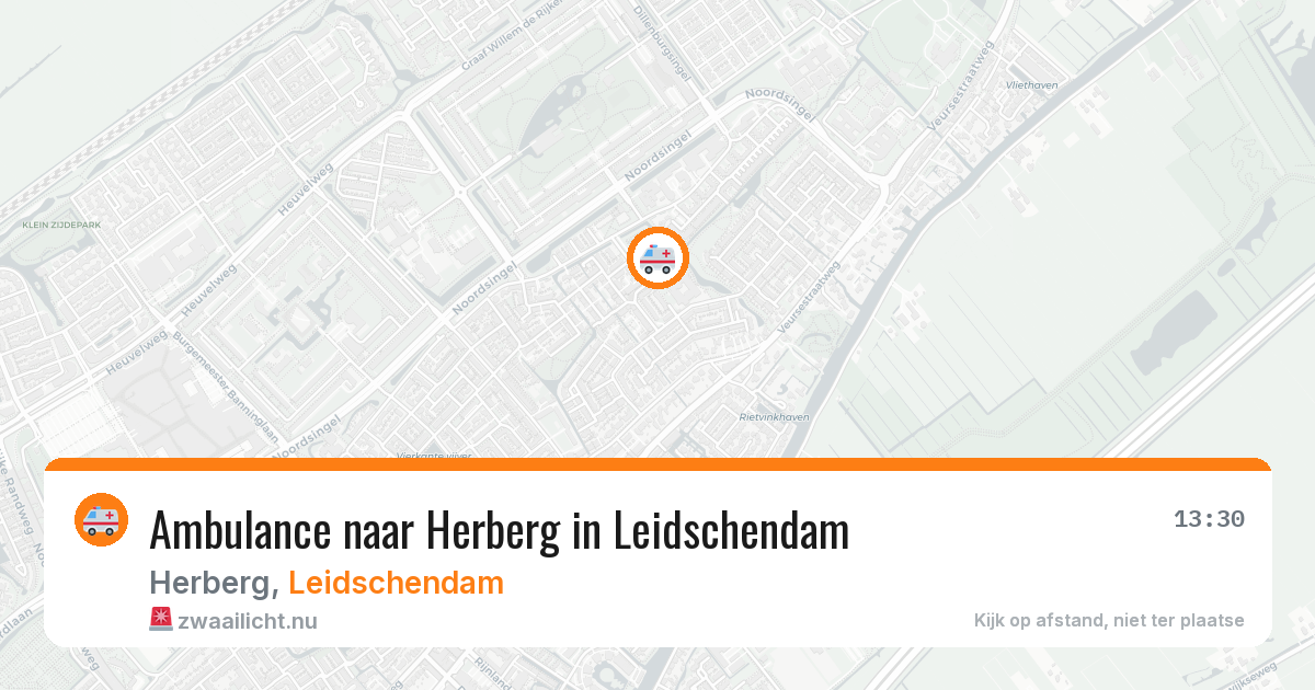 Ambulance naar Herberg in Leidschendam — 10 jul 2026
