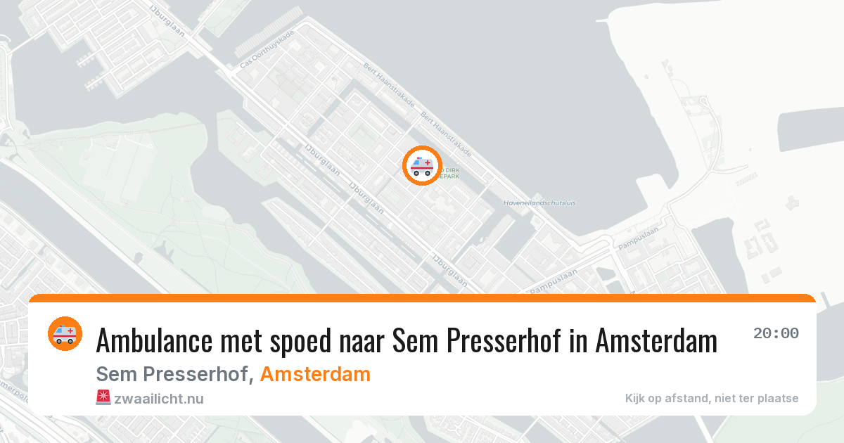 Ambulance met spoed naar Sem Presserhof in Amsterdam — 17 jul 2026
