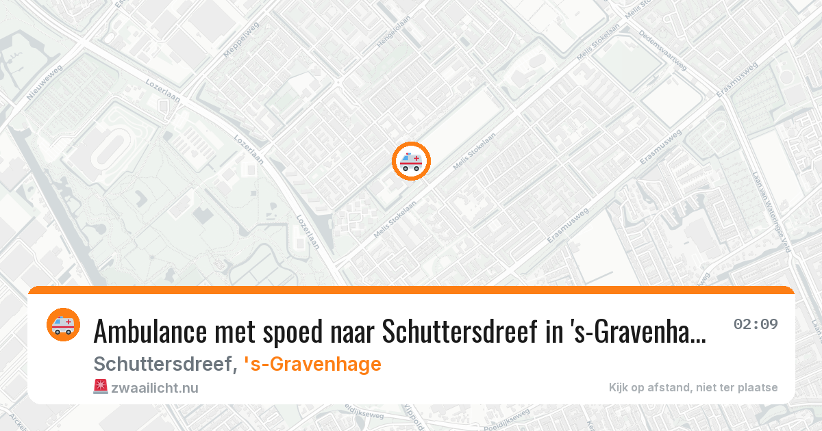 Ambulance met spoed naar Schuttersdreef in 's-Gravenhage — 24 jul 2026