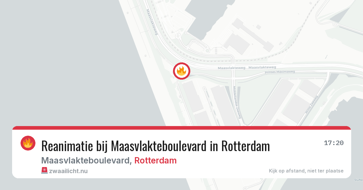 Reanimatie bij Maasvlakteboulevard in Rotterdam — 12 jul 2026