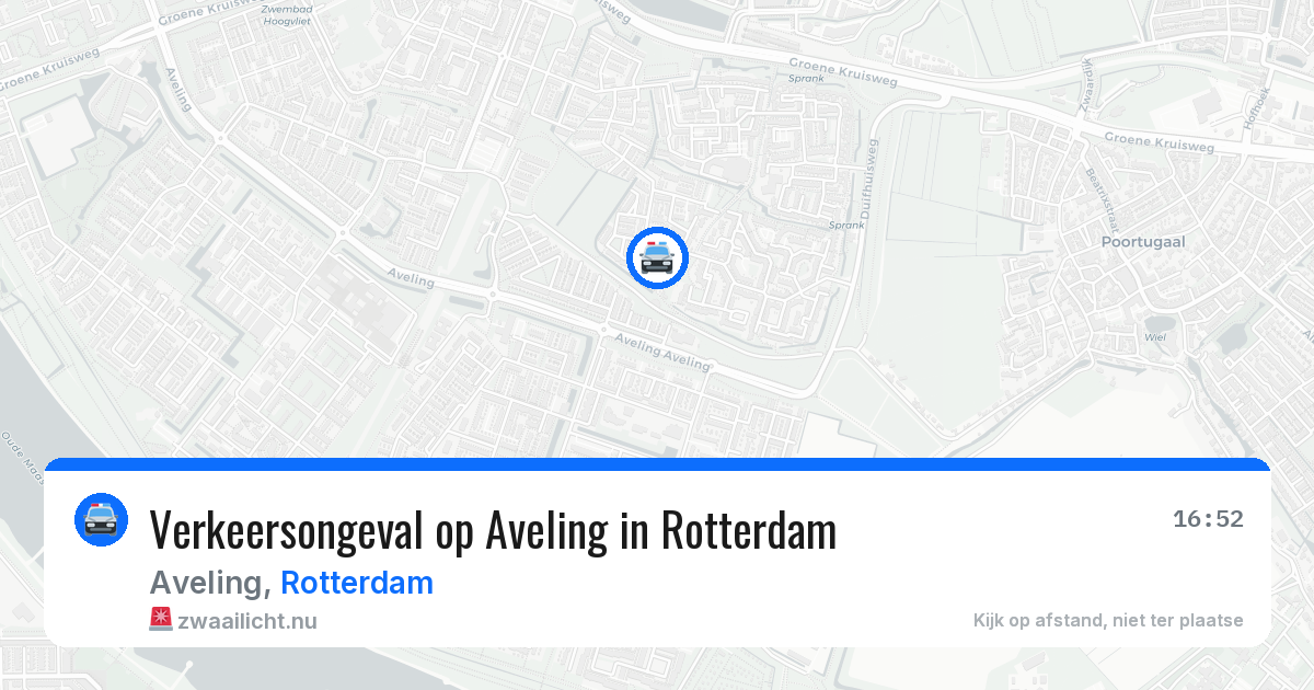 Verkeersongeval op Aveling in Rotterdam — 31 mrt 2026
