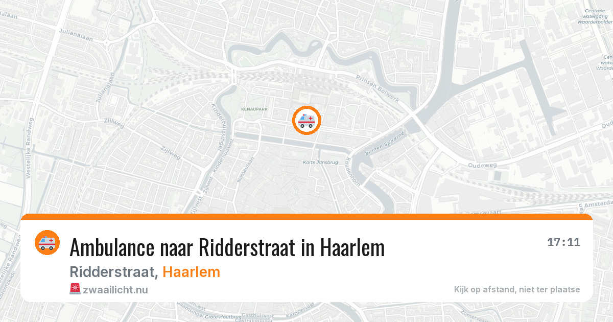 Ambulance naar Ridderstraat in Haarlem — 21 mrt 2026