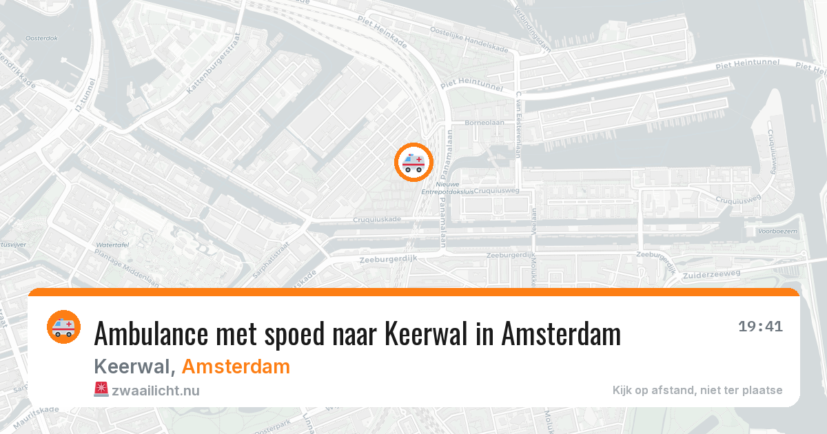 Ambulance met spoed naar Keerwal in Amsterdam — 8 apr 2026