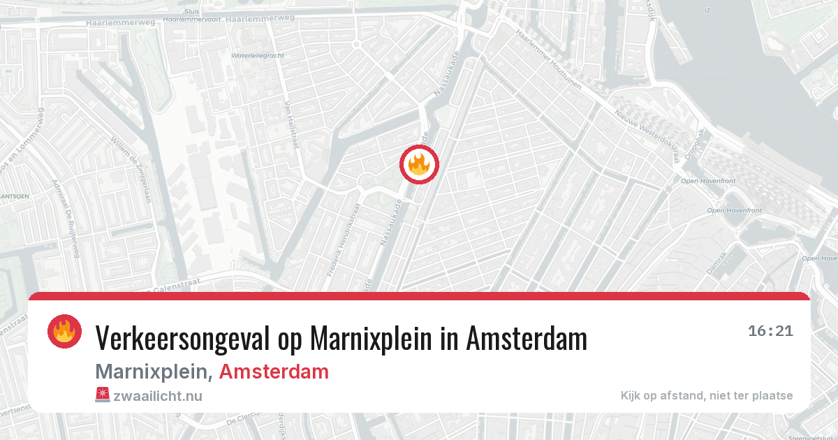 Verkeersongeval op Marnixplein in Amsterdam — 27 mei 2026